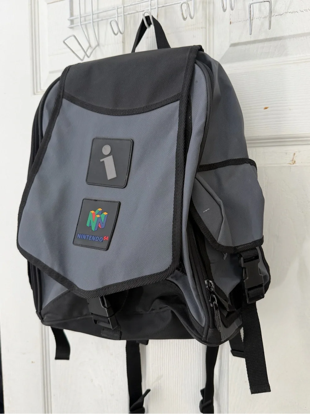 Vintage Interact Console Black & Grey Backpack Nintendo 64